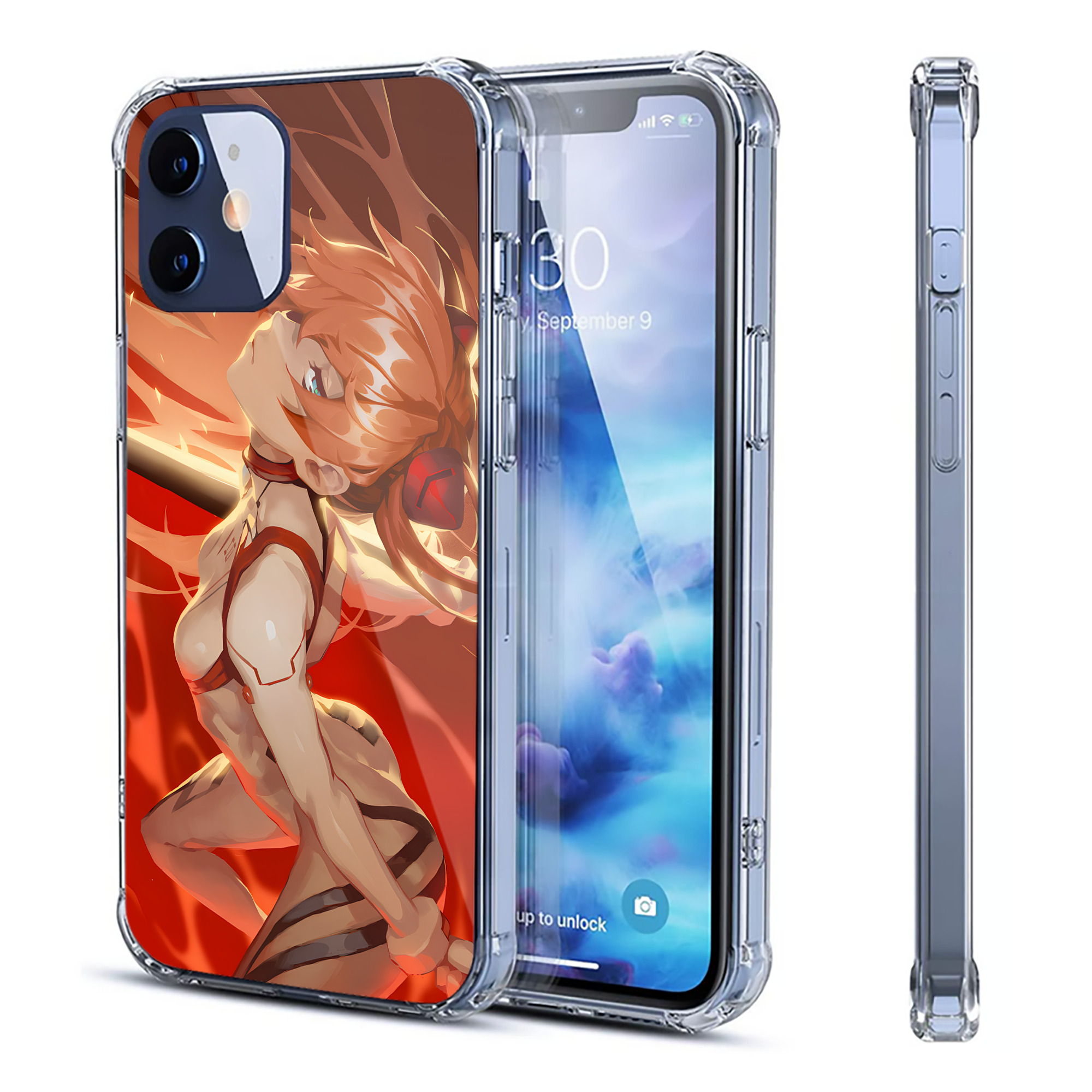 （画像用） EVA 新世紀エヴァンゲリオン 【iPhone 12シリーズ対応】透明スマホケース（クリアソフトケース）